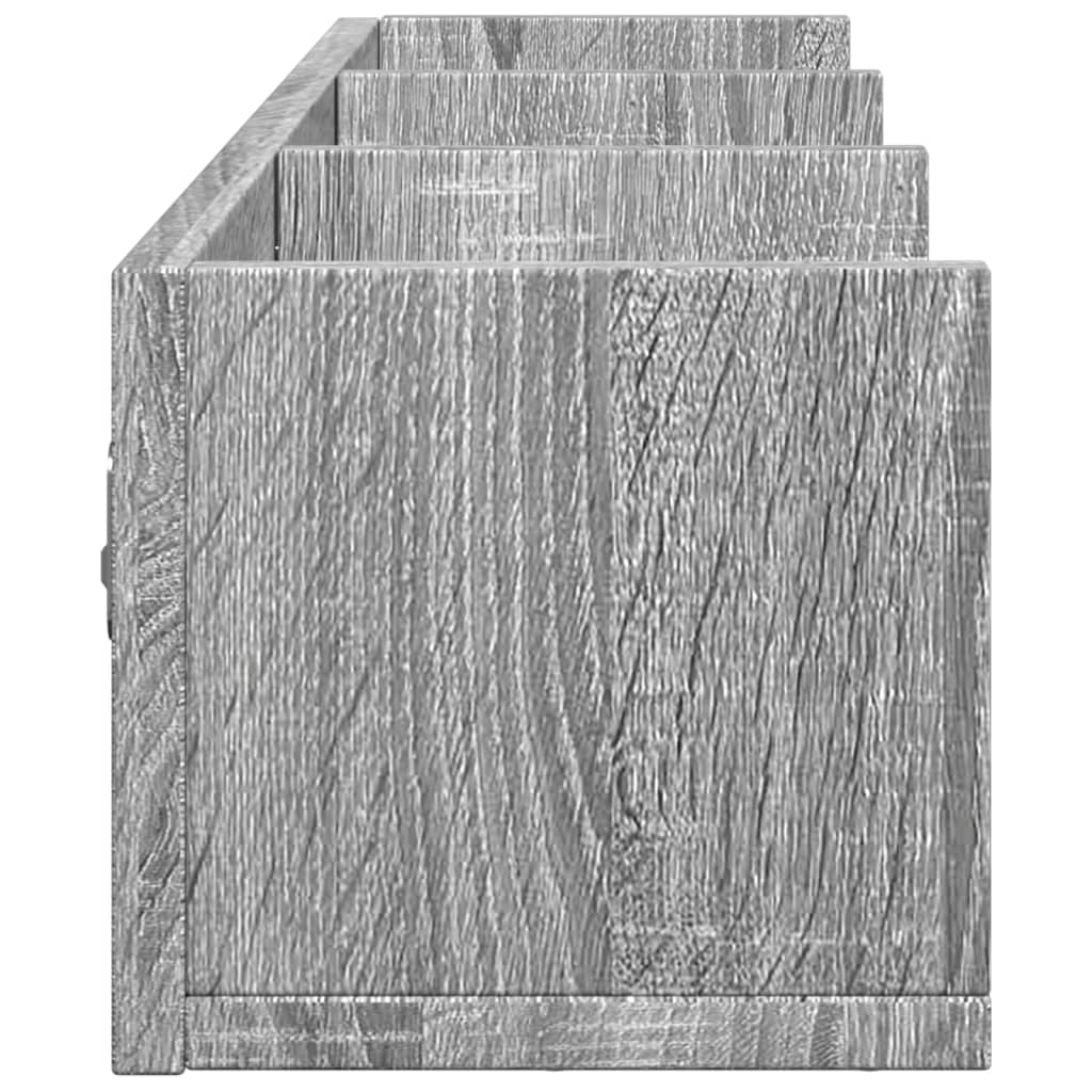 Armoire murale sonoma gris 75x18x16,5 cm bois d'ingénierie - XIOS