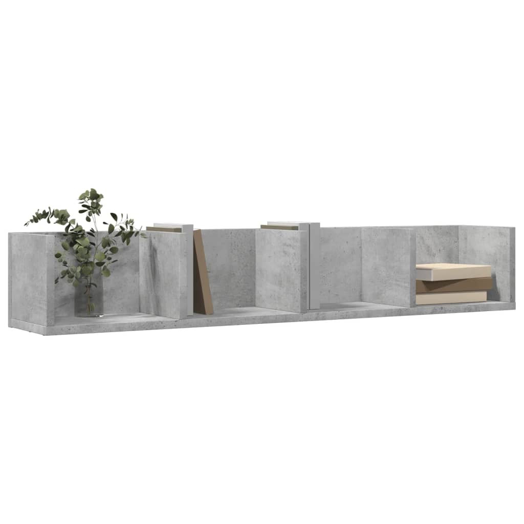 Armoire murale gris béton 99x18x16,5 cm bois d'ingénierie - XIOS
