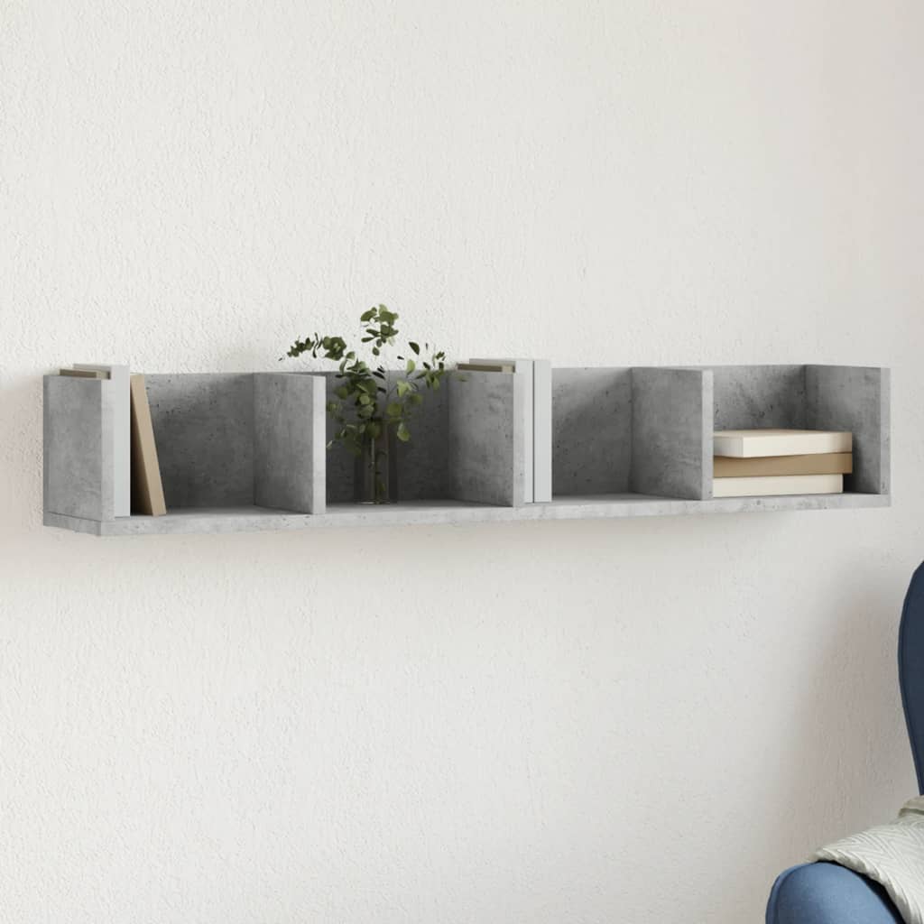 Armoire murale gris béton 99x18x16,5 cm bois d'ingénierie - XIOS