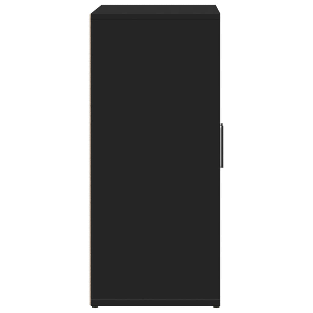 Buffet noir 60x31x70 cm bois d'ingénierie - XIOS