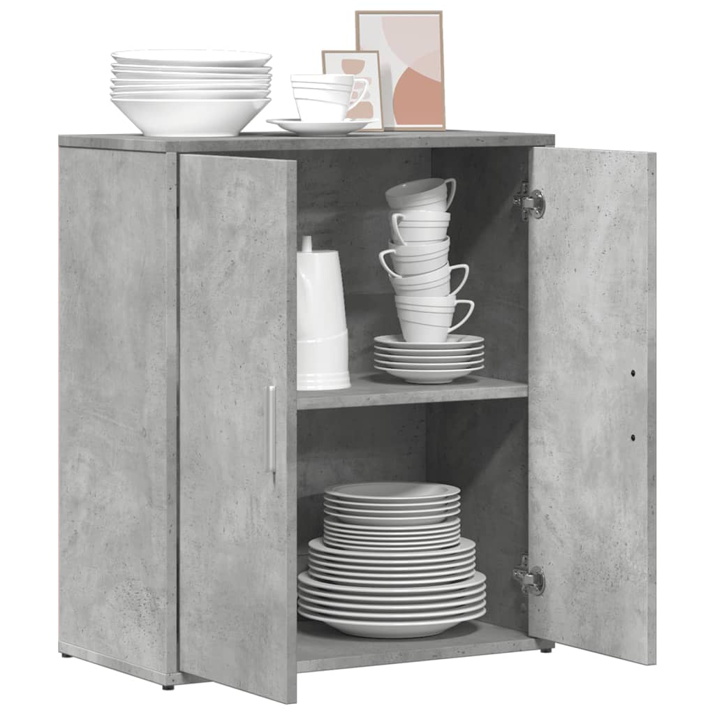 Buffet gris béton 60x31x70 cm bois d'ingénierie - XIOS