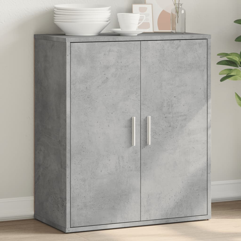 Buffet gris béton 60x31x70 cm bois d'ingénierie - XIOS