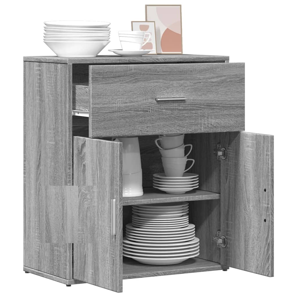 Buffet sonoma gris 60x31x70 cm bois d'ingénierie - XIOS
