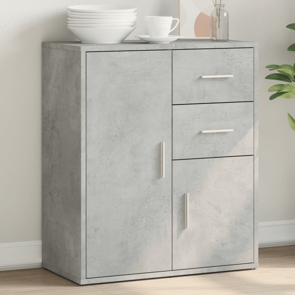 Buffet gris béton 60x31x70 cm bois d'ingénierie - XIOS