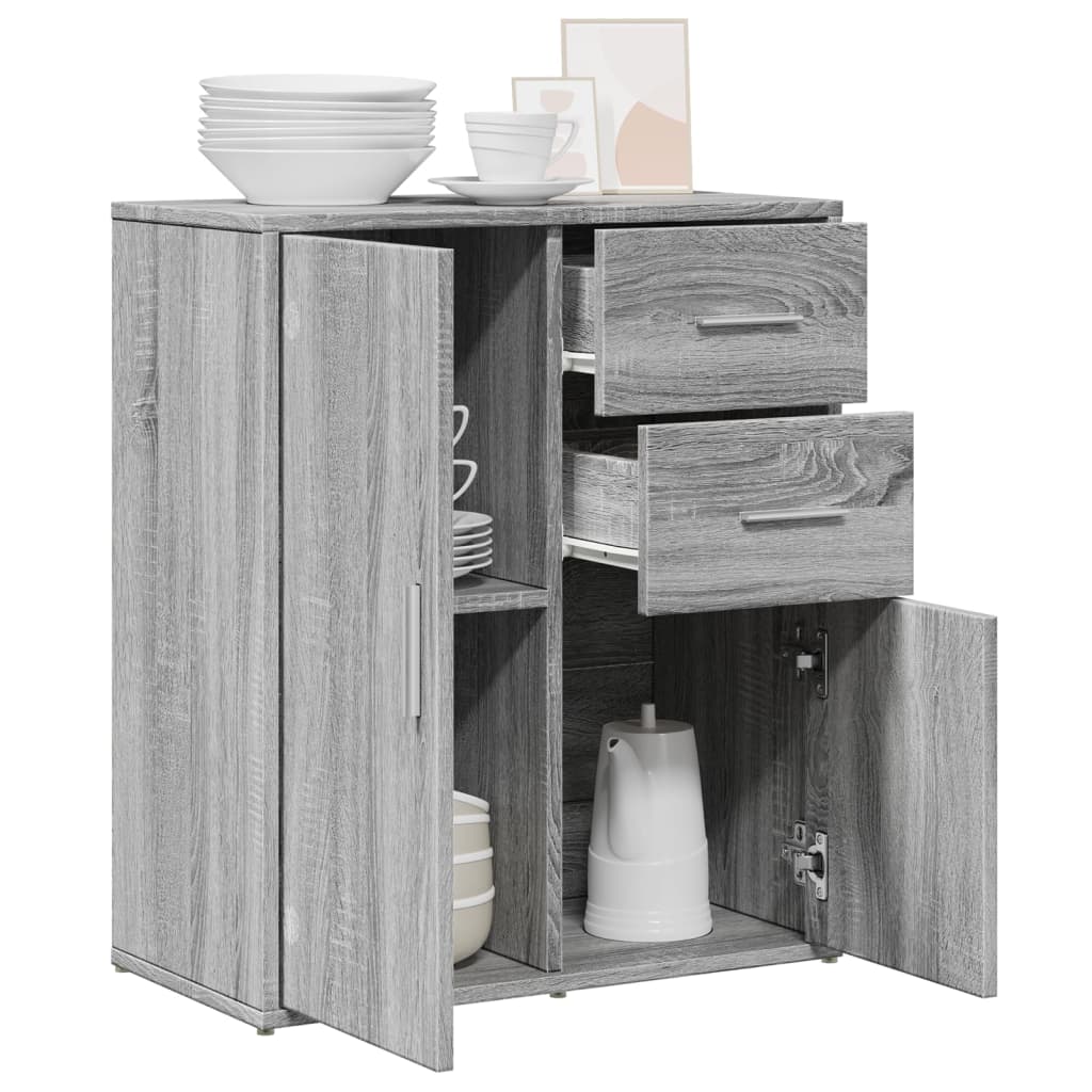 Buffet sonoma gris 60x31x70 cm bois d'ingénierie - XIOS