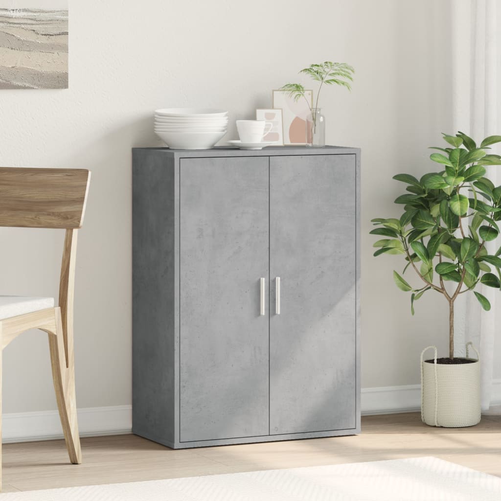 Buffet gris béton 60x31x84 cm bois d'ingénierie - XIOS