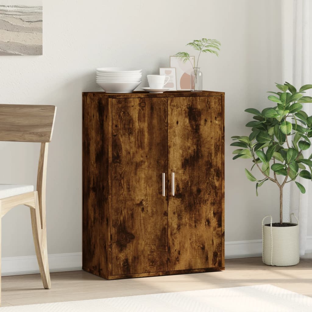 Buffet chêne fumé 60x31x84 cm bois d'ingénierie - XIOS