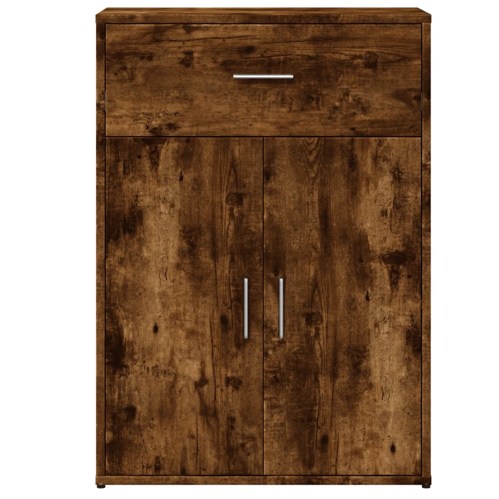 Buffet chêne fumé 60x30x84 cm bois d'ingénierie - XIOS