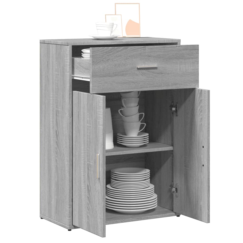 Buffet sonoma gris 60x30x84 cm bois d'ingénierie - XIOS