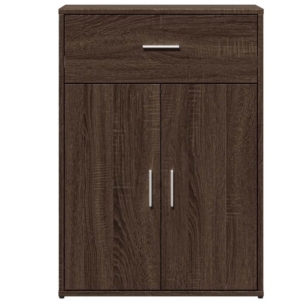 Buffet chêne marron 60x30x84 cm bois d'ingénierie - XIOS