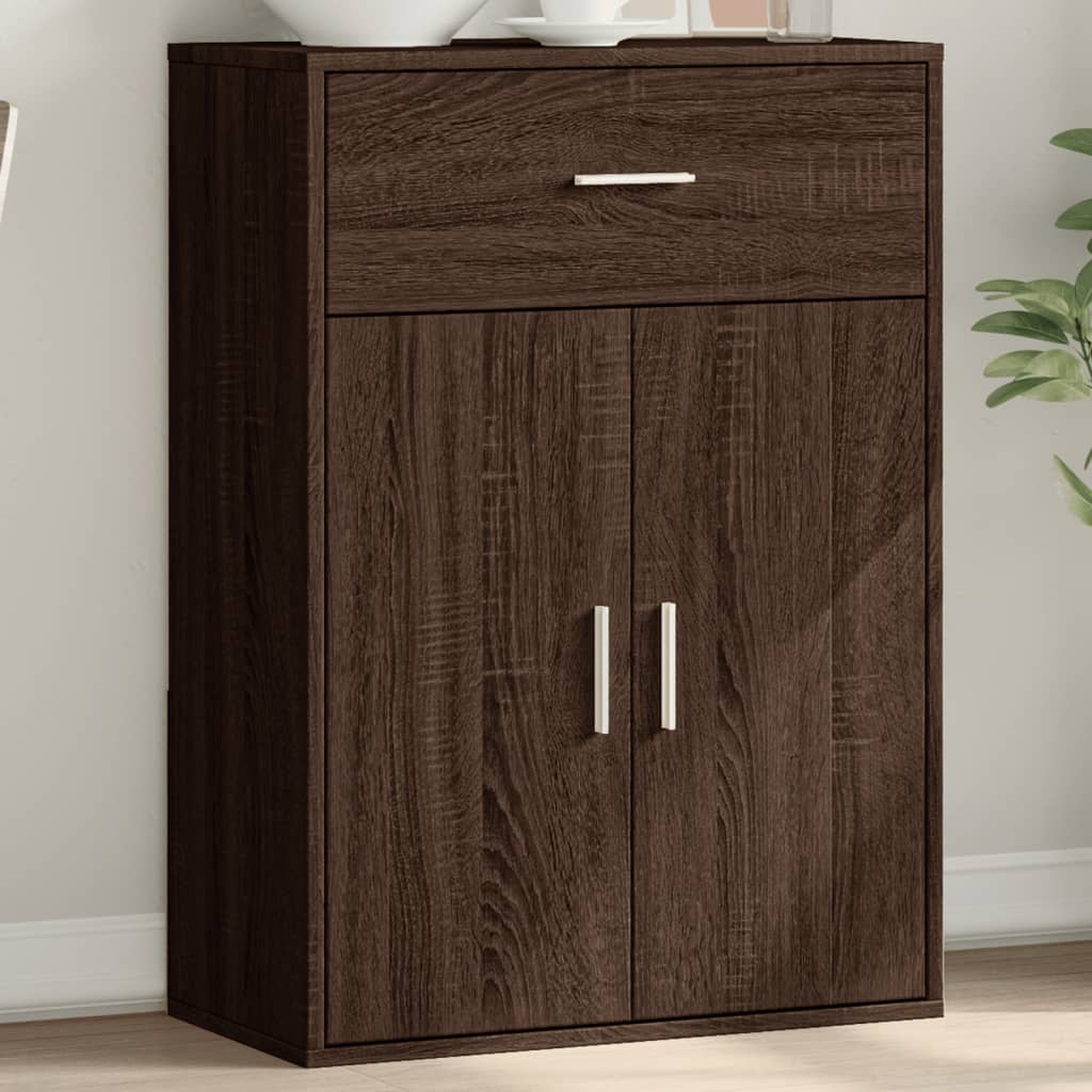 Buffet chêne marron 60x30x84 cm bois d'ingénierie Buffets & bahuts vidaXL