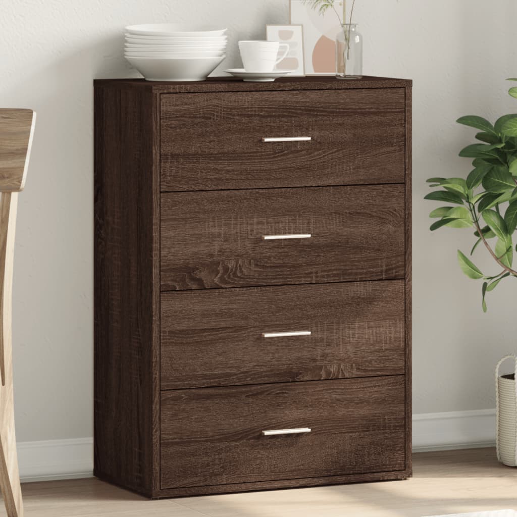 Buffet chêne marron 60x31x84 cm bois d'ingénierie Buffets & bahuts vidaXL