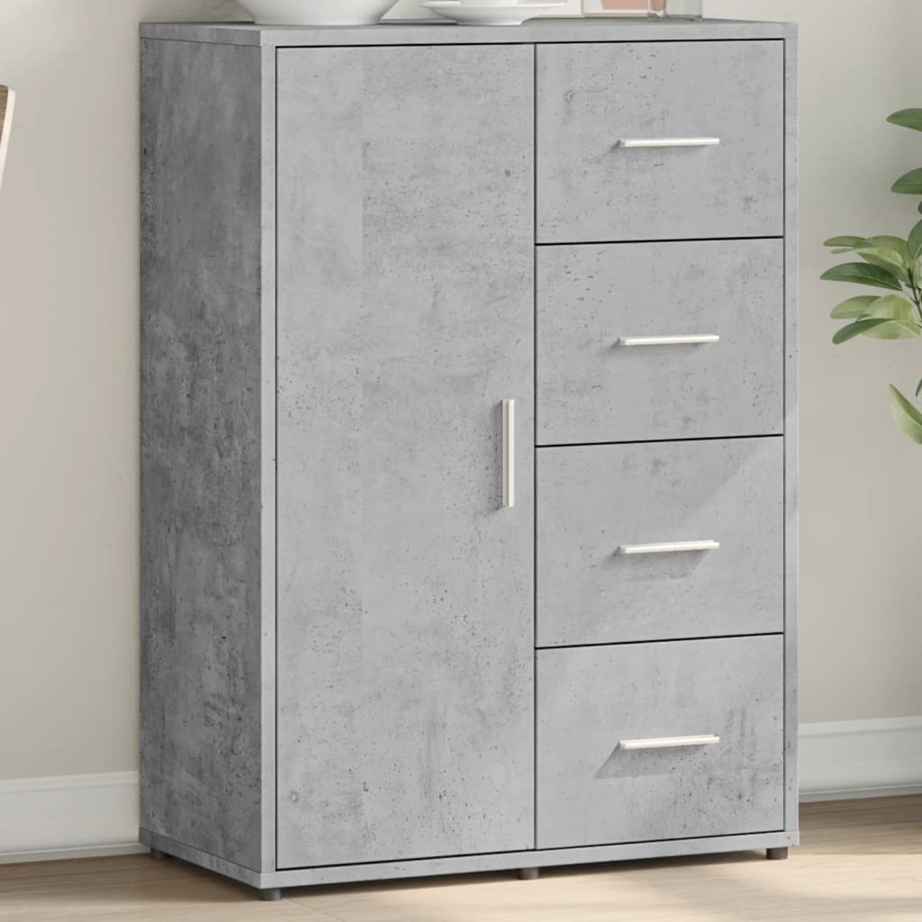 Buffet gris béton 60x31x84 cm bois d'ingénierie - XIOS
