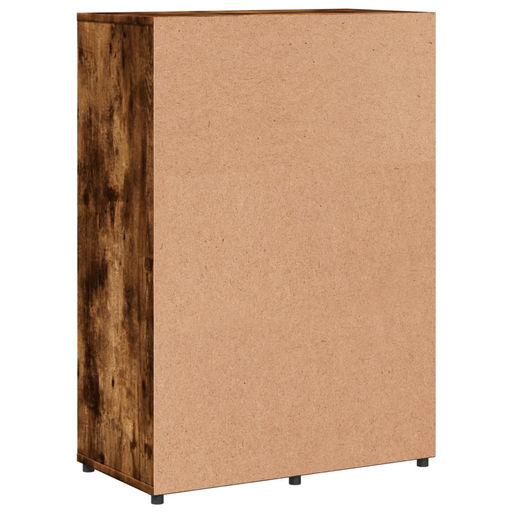 Buffet chêne fumé 60x31x84 cm bois d'ingénierie - XIOS
