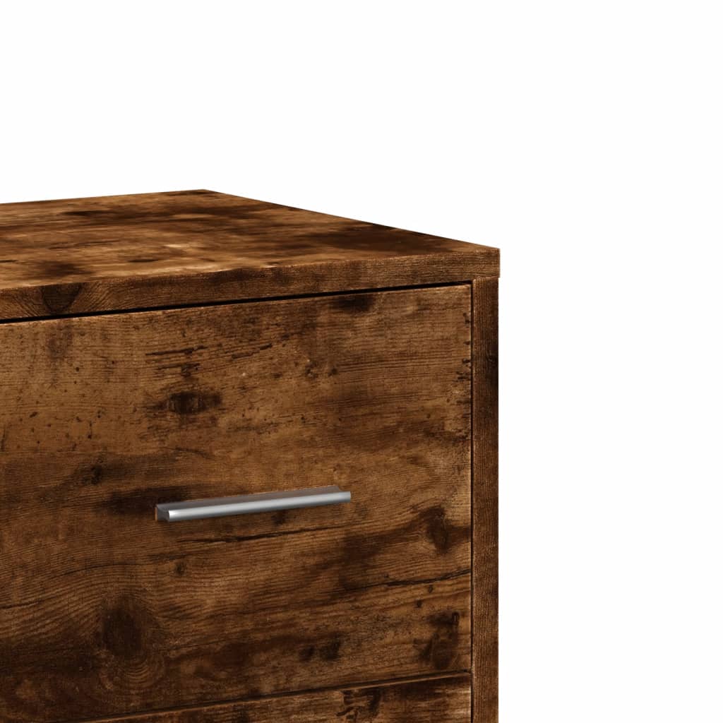 Buffet chêne fumé 60x31x84 cm bois d'ingénierie - XIOS