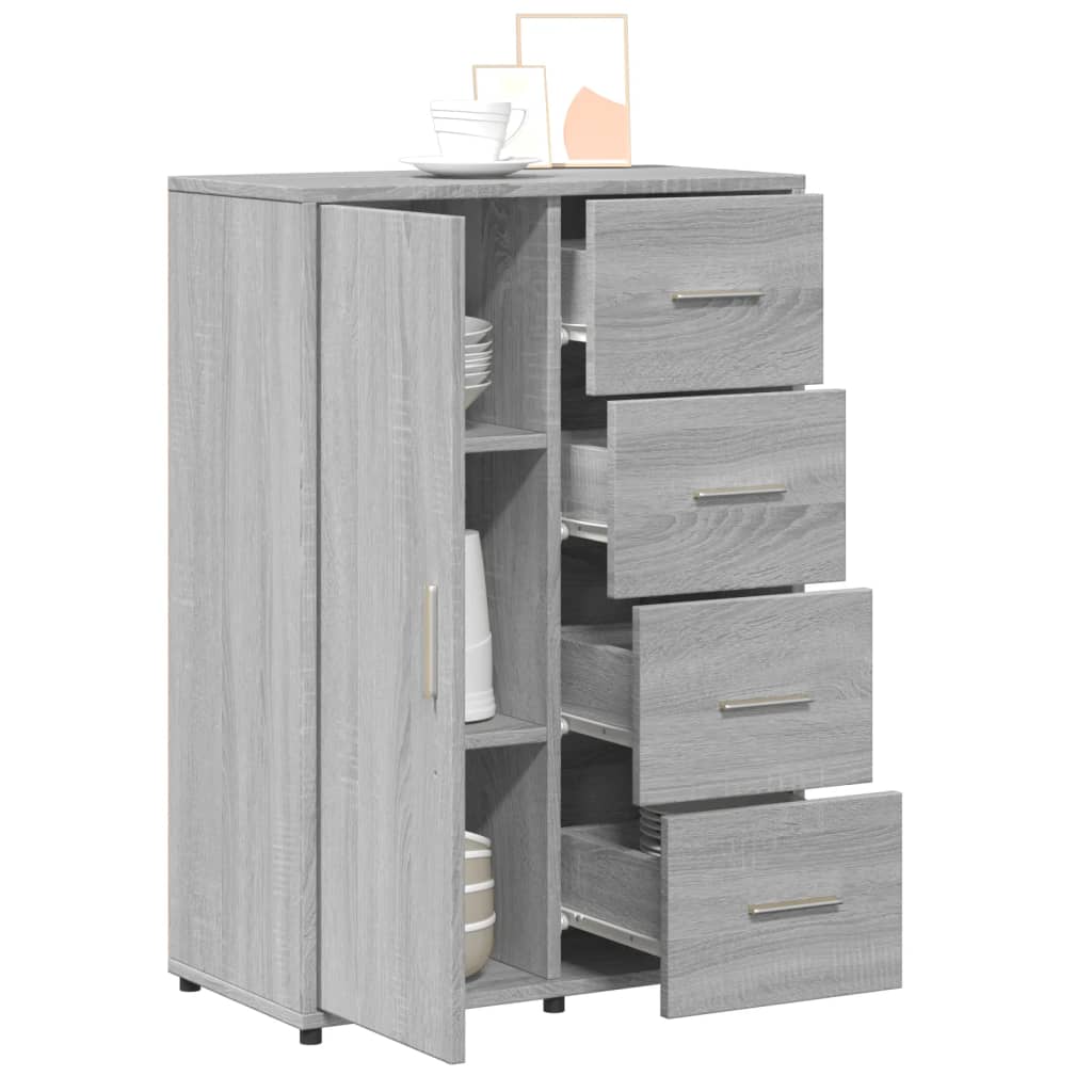 Buffet sonoma gris 60x31x84 cm bois d'ingénierie - XIOS