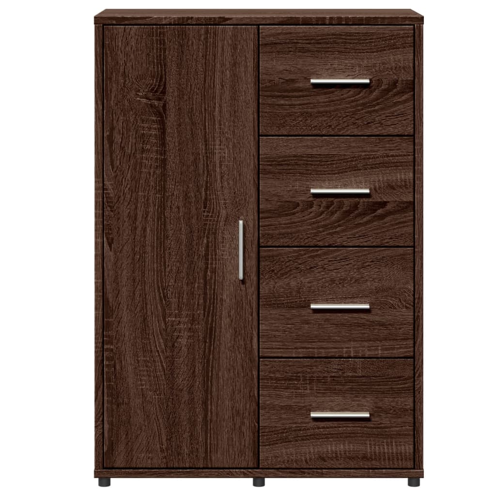 Buffet chêne marron 60x31x84 cm bois d'ingénierie - XIOS