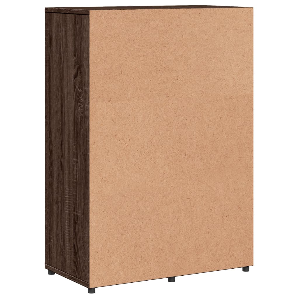 Buffet chêne marron 60x31x84 cm bois d'ingénierie - XIOS