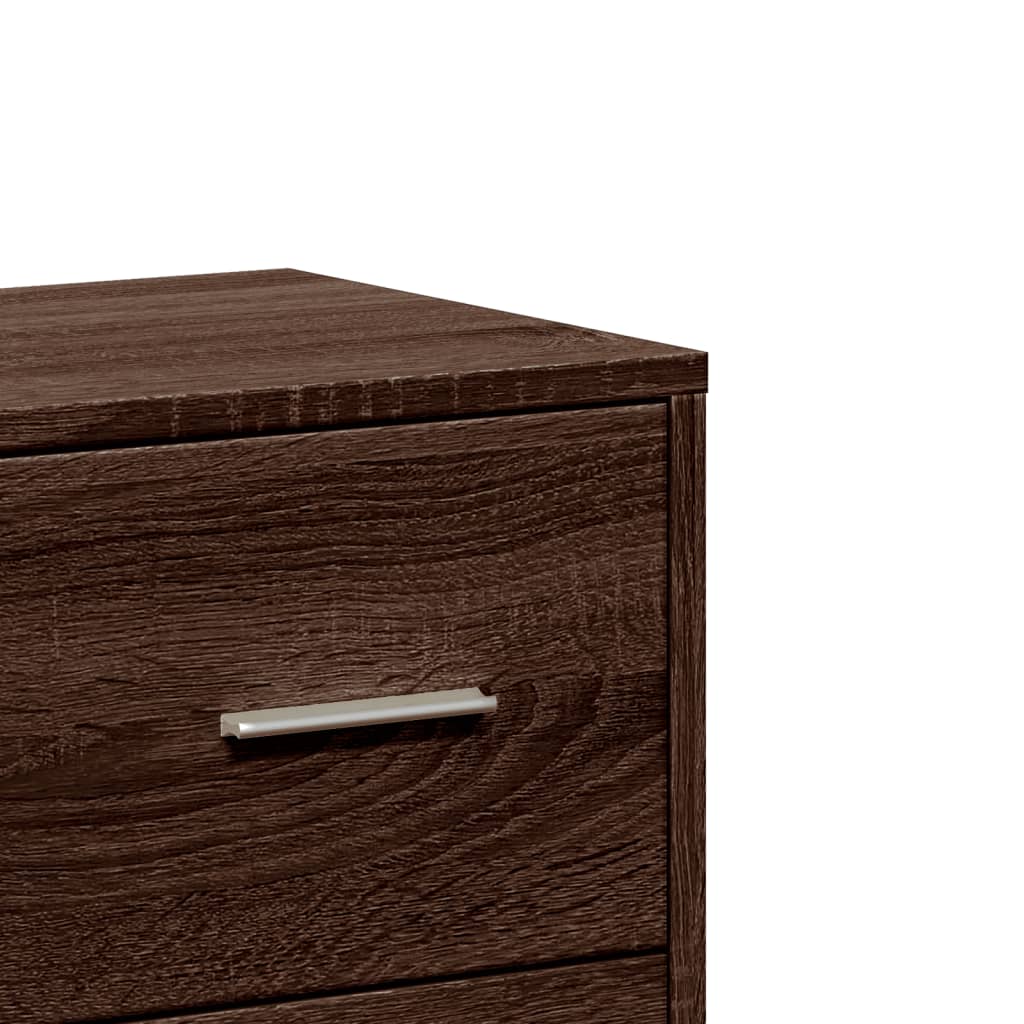 Buffet chêne marron 60x31x84 cm bois d'ingénierie - XIOS