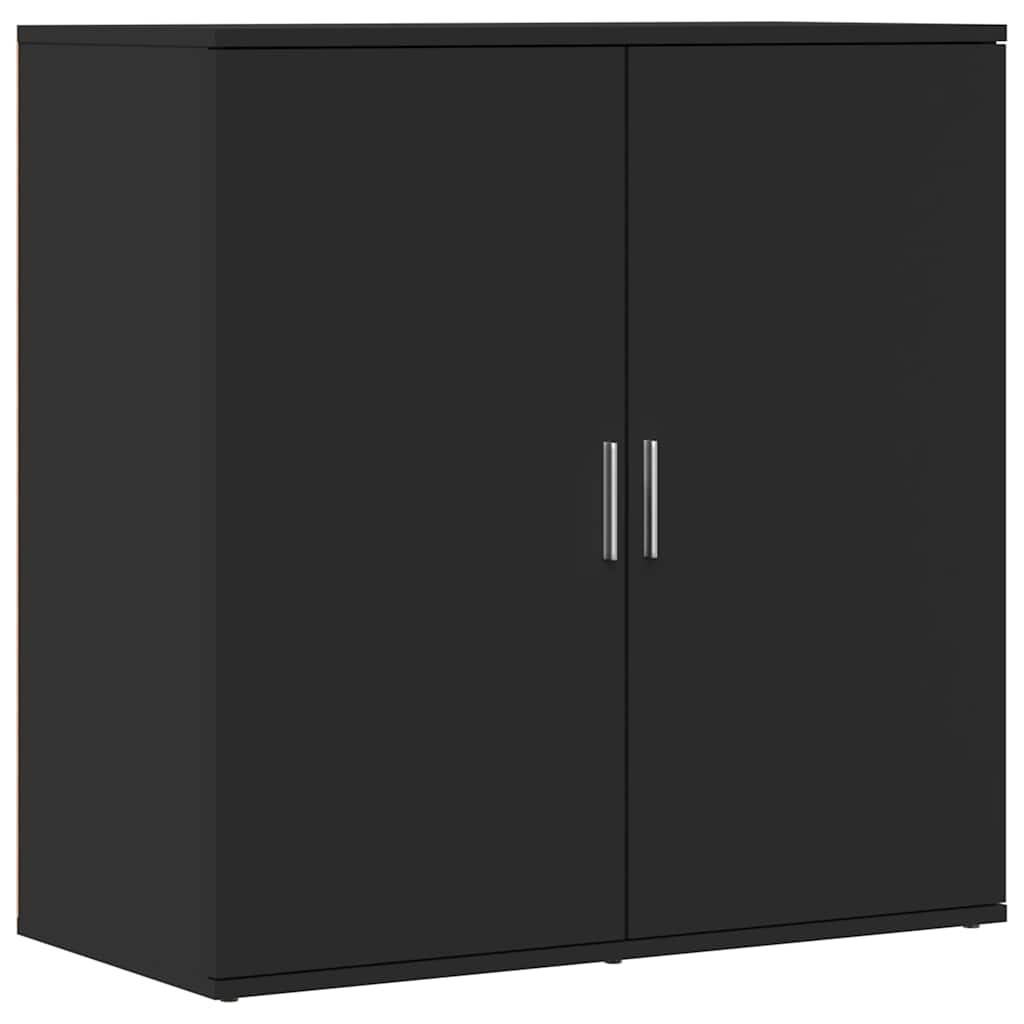 Buffet noir 79x38x80 cm bois d'ingénierie - XIOS