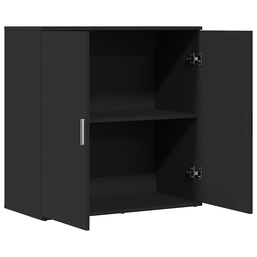 Buffet noir 79x38x80 cm bois d'ingénierie - XIOS