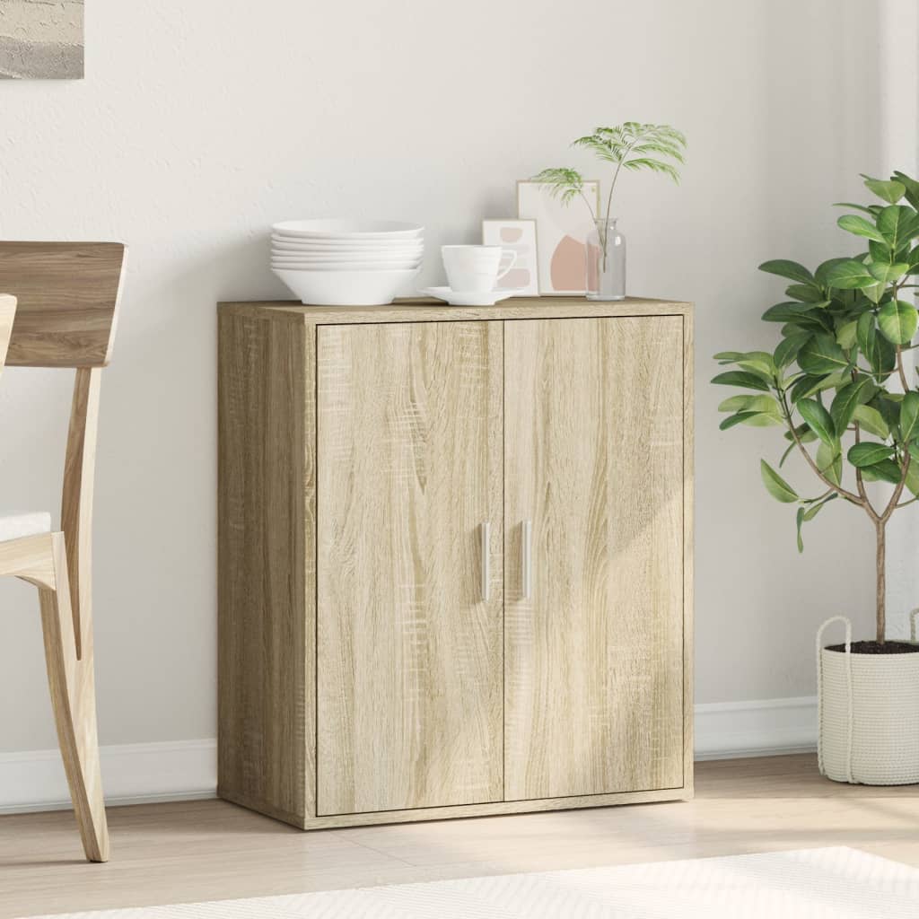 Buffet chêne sonoma 79x38x80 cm bois d'ingénierie - XIOS
