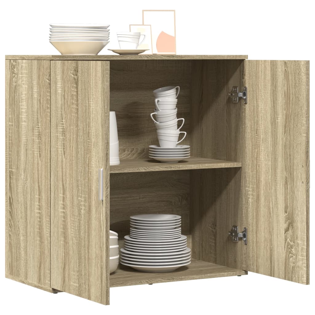 Buffet chêne sonoma 79x38x80 cm bois d'ingénierie - XIOS