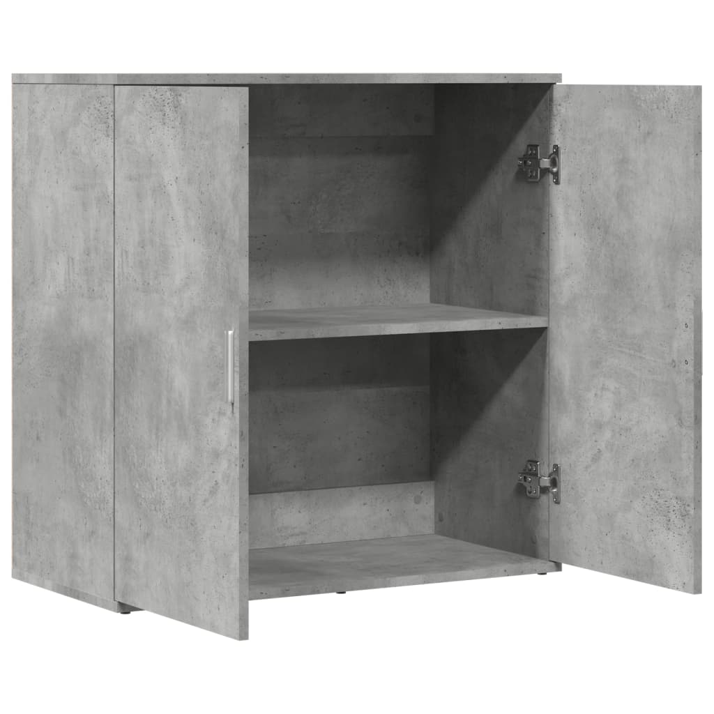 Buffet gris béton 79x38x80 cm bois d'ingénierie - XIOS