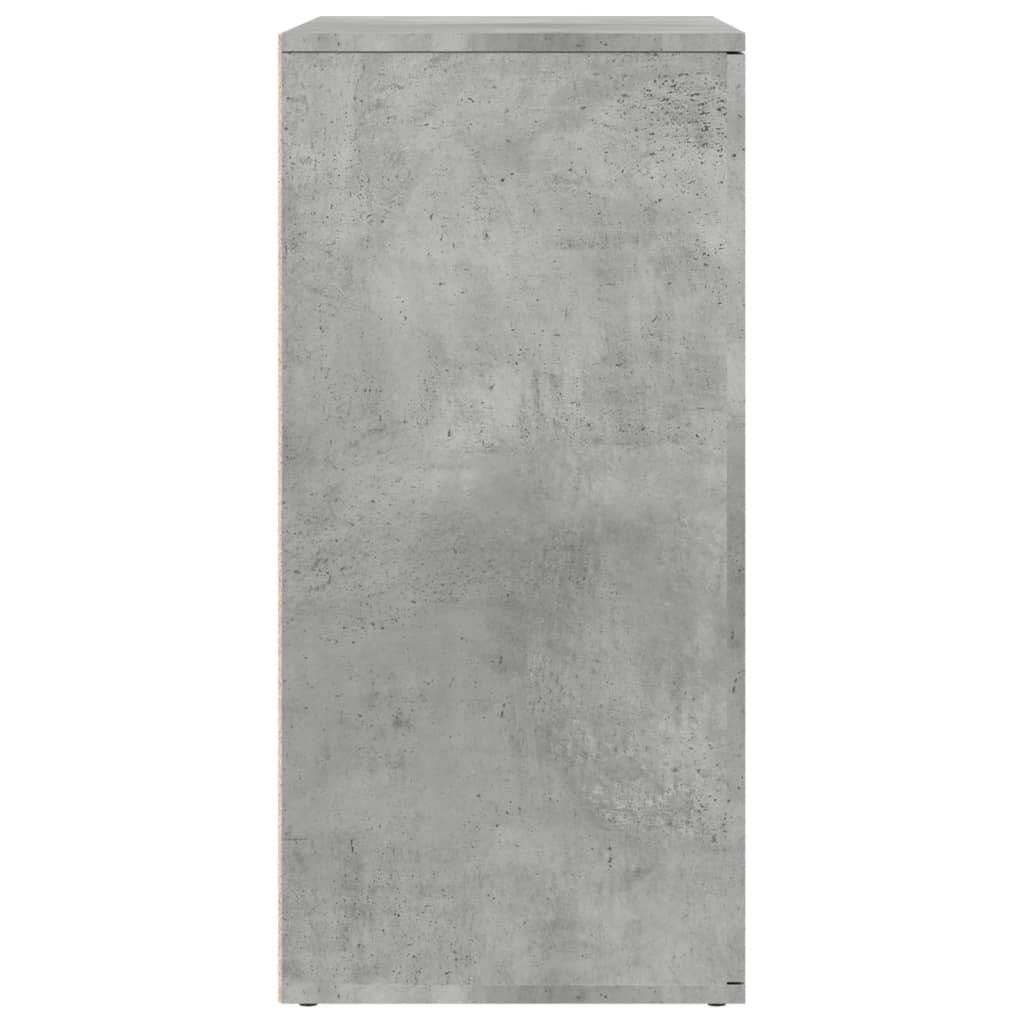 Buffet gris béton 79x38x80 cm bois d'ingénierie - XIOS