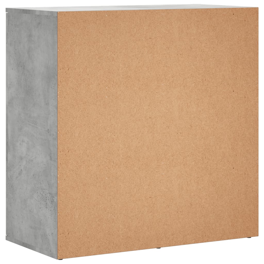 Buffet gris béton 79x38x80 cm bois d'ingénierie - XIOS