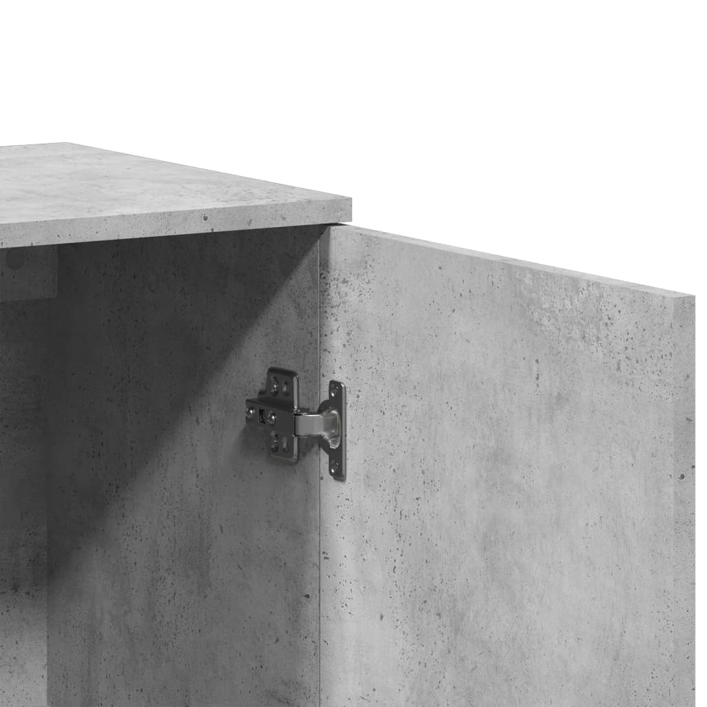 Buffet gris béton 79x38x80 cm bois d'ingénierie - XIOS