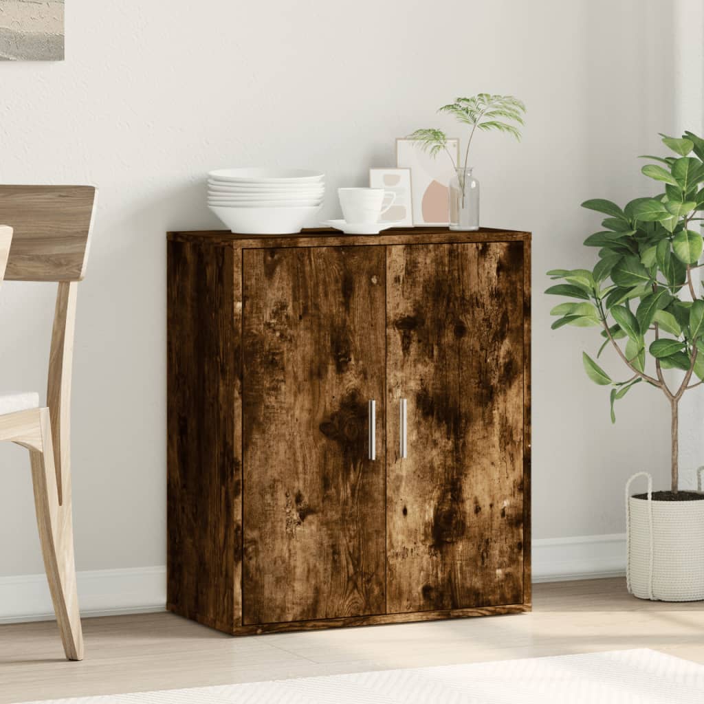 Buffet chêne fumé 79x38x80 cm bois d'ingénierie - XIOS