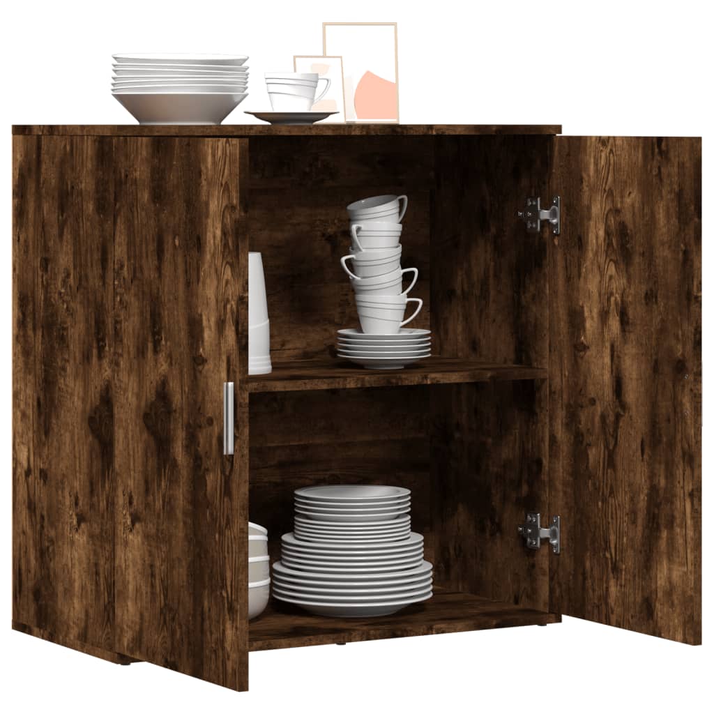 Buffet chêne fumé 79x38x80 cm bois d'ingénierie - XIOS