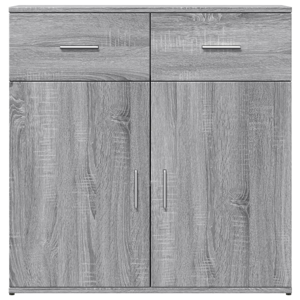 Buffet sonoma gris 79x38x80 cm bois d'ingénierie - XIOS