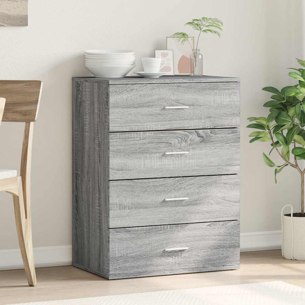 Buffet sonoma gris 60x39x80 cm bois d'ingénierie - XIOS