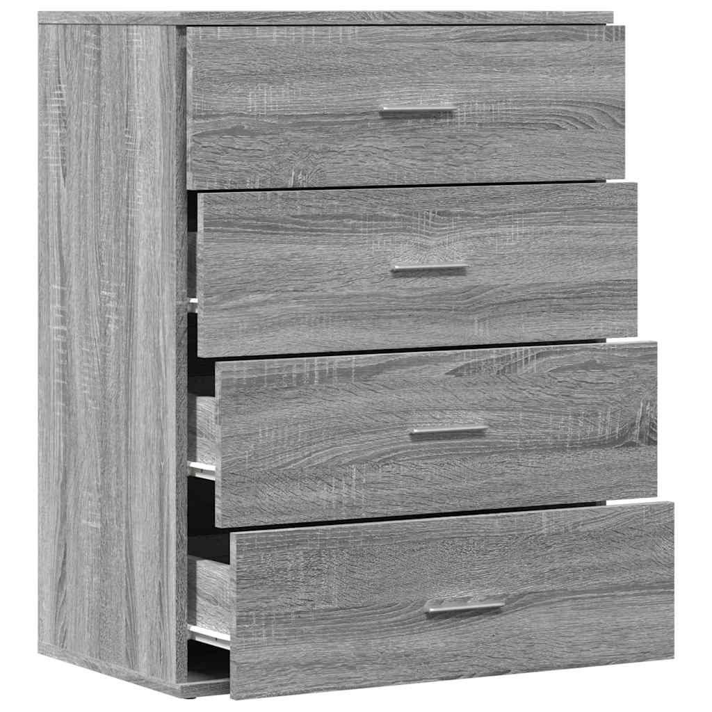 Buffet sonoma gris 60x39x80 cm bois d'ingénierie - XIOS
