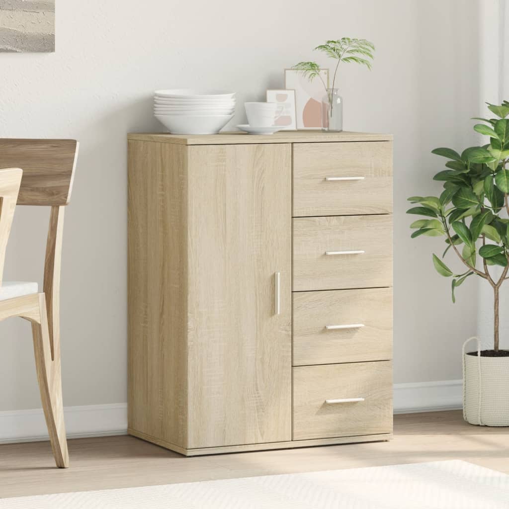 Buffet chêne sonoma 59x39x80 cm bois d'ingénierie - XIOS