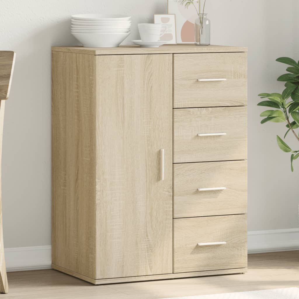 Buffet chêne sonoma 59x39x80 cm bois d'ingénierie - XIOS
