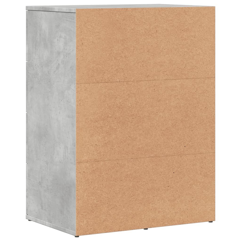 Buffet gris béton 59x39x80 cm bois d'ingénierie - XIOS