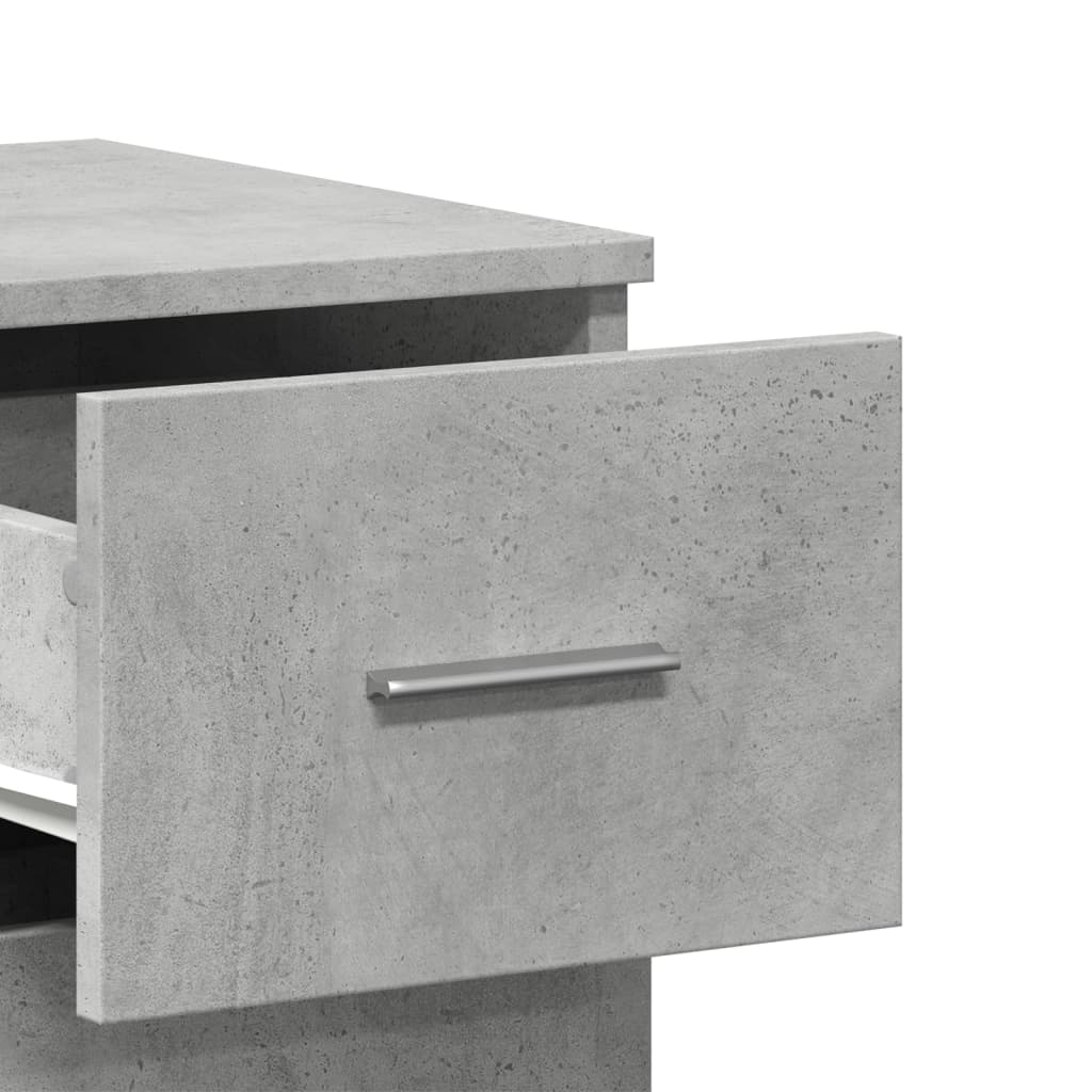 Buffet gris béton 59x39x80 cm bois d'ingénierie - XIOS