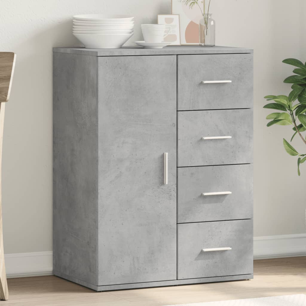Buffet gris béton 59x39x80 cm bois d'ingénierie - XIOS