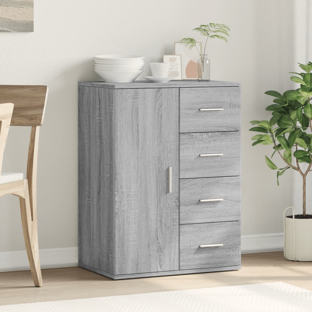Buffet sonoma gris 59x39x80 cm bois d'ingénierie - XIOS