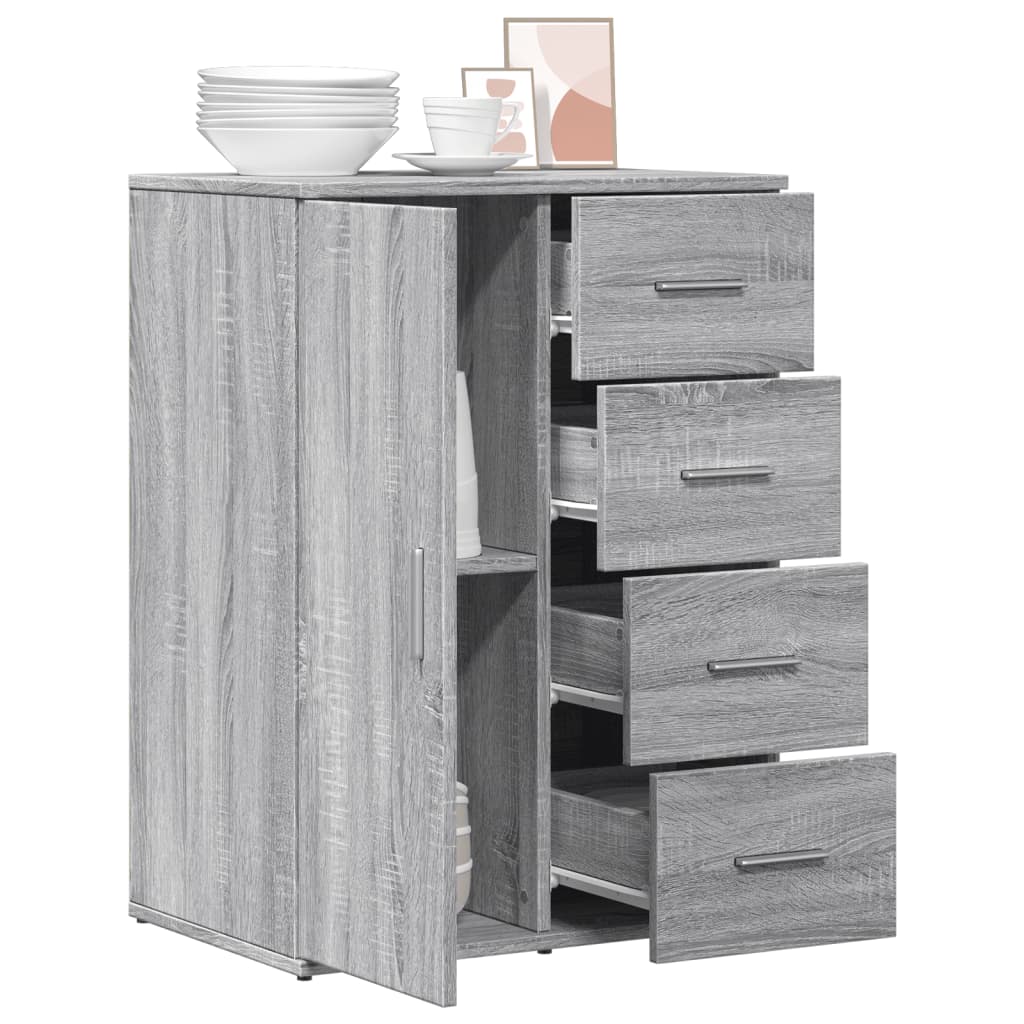Buffet sonoma gris 59x39x80 cm bois d'ingénierie - XIOS