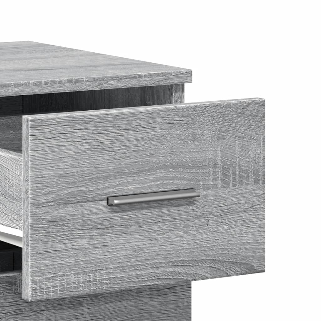Buffet sonoma gris 59x39x80 cm bois d'ingénierie - XIOS