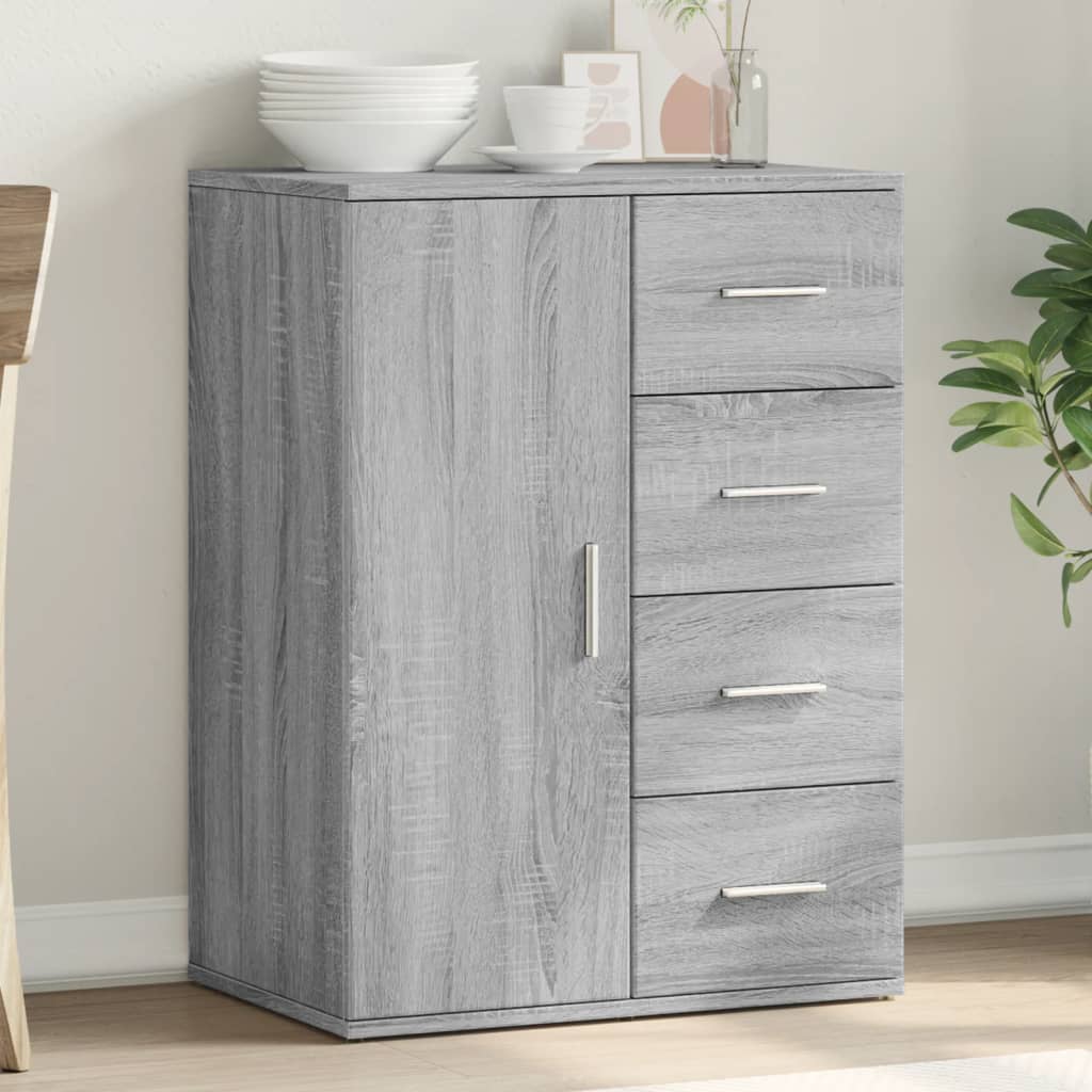 Buffet sonoma gris 59x39x80 cm bois d'ingénierie - XIOS