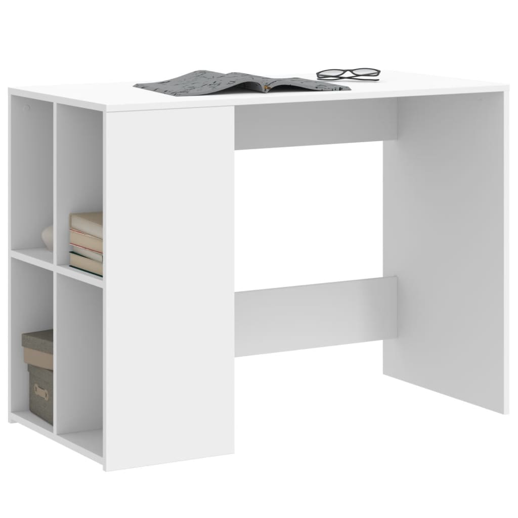 Bureau blanc 102x50x75 cm bois d'ingénierie Bureaux vidaXL