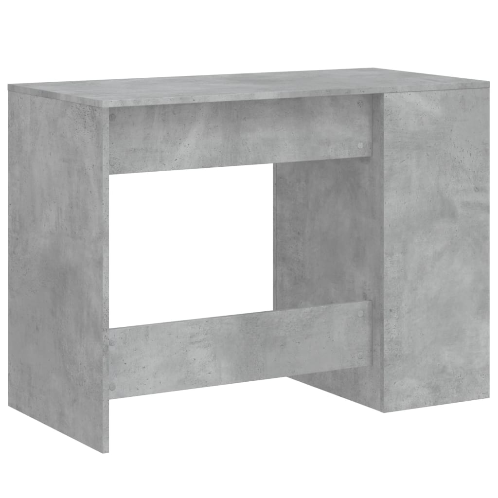 Bureau gris béton 102x50x75 cm bois d'ingénierie - XIOS