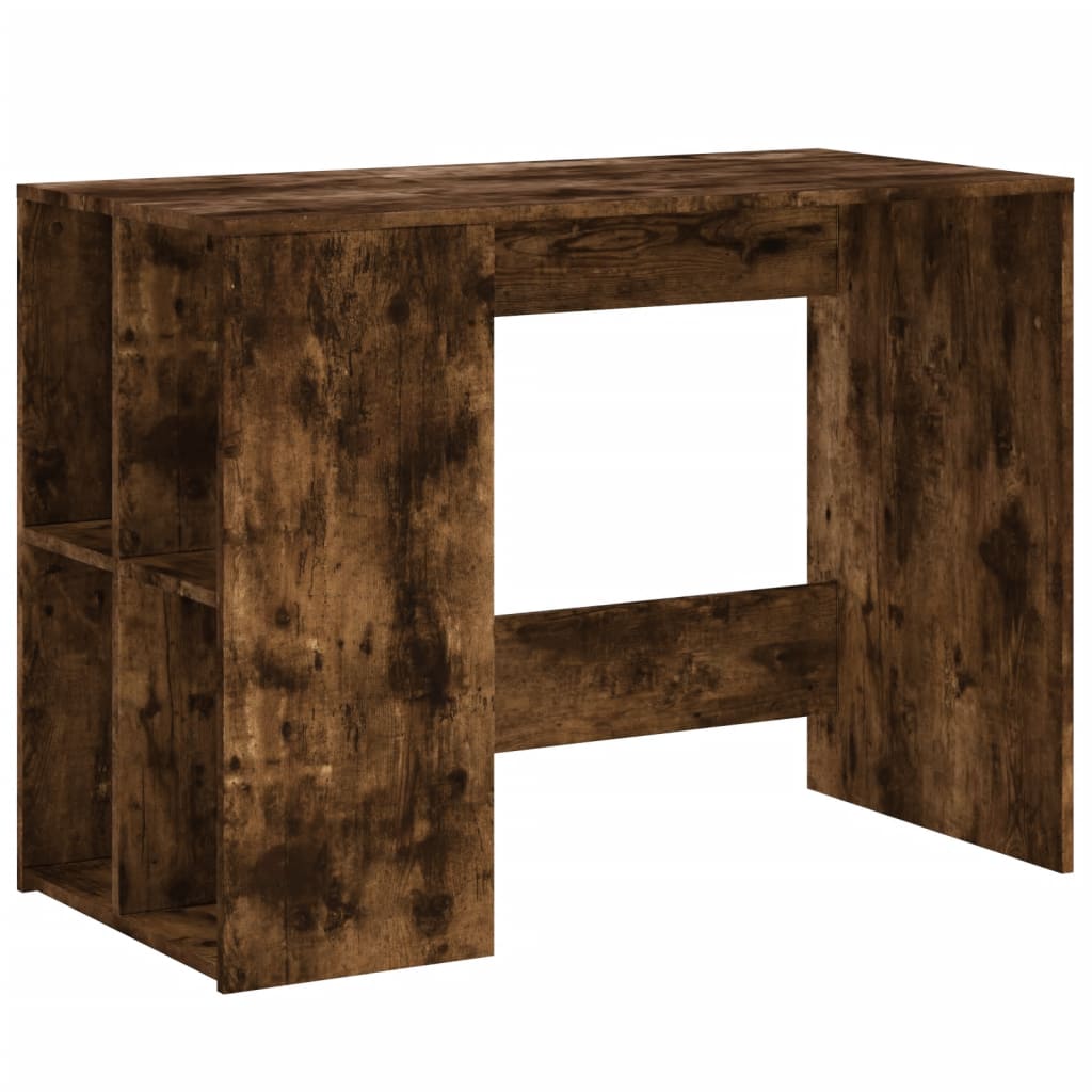Bureau chêne fumé 102x50x75 cm bois d'ingénierie Bureaux vidaXL