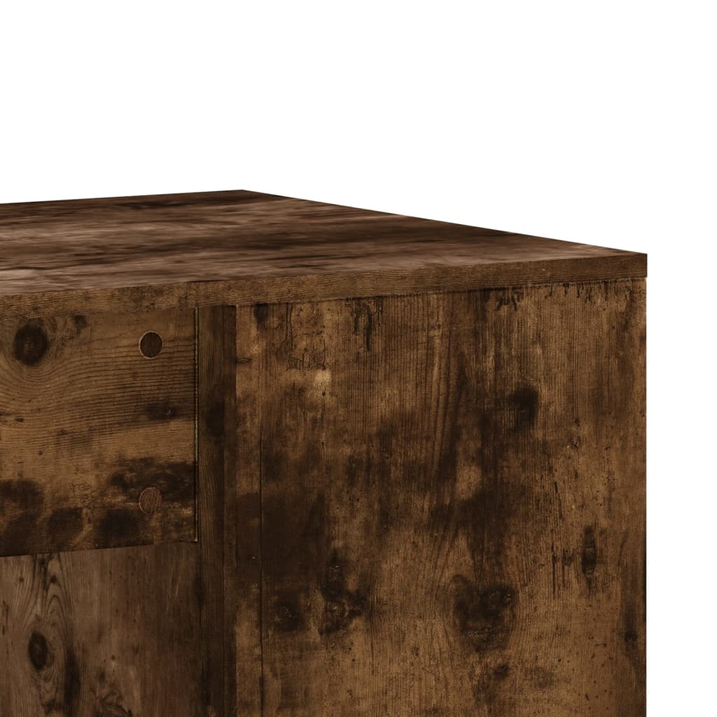 Bureau chêne fumé 102x50x75 cm bois d'ingénierie Bureaux vidaXL