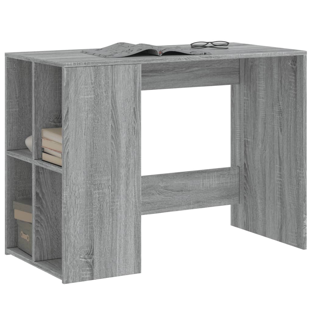 Bureau sonoma gris 102x50x75 cm bois d'ingénierie - XIOS